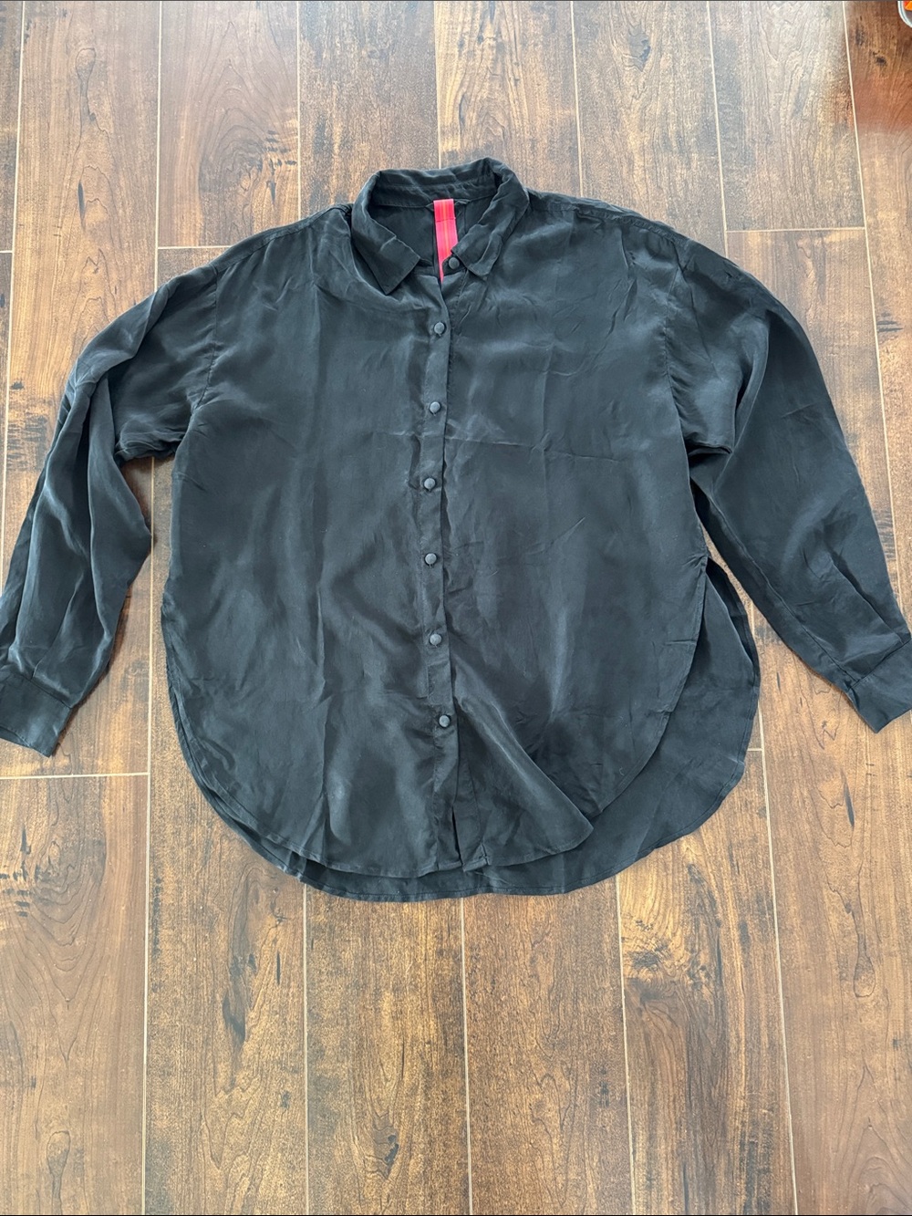 NWT Left on Friday Seaside Shirt in Jet Black